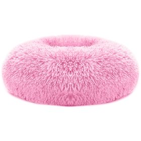 Pet Dog Bed Soft Warm Fleece Puppy Cat Bed Dog Cozy Nest Sofa Bed Cushion For S/M Dog (Option: pink_l)